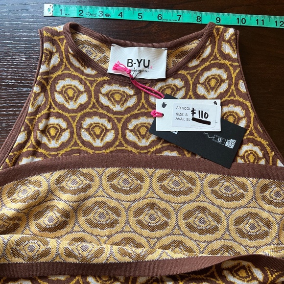 NWT - B-YU - Knit Tank Top - Size S - Made in Italy - Picture 6 of 11